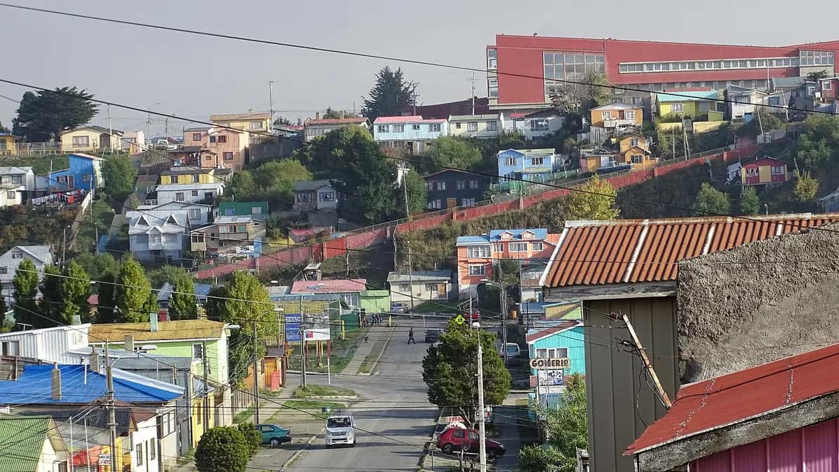 Vista de la ciudad de Punta Arenas, en la Región de Magallanes