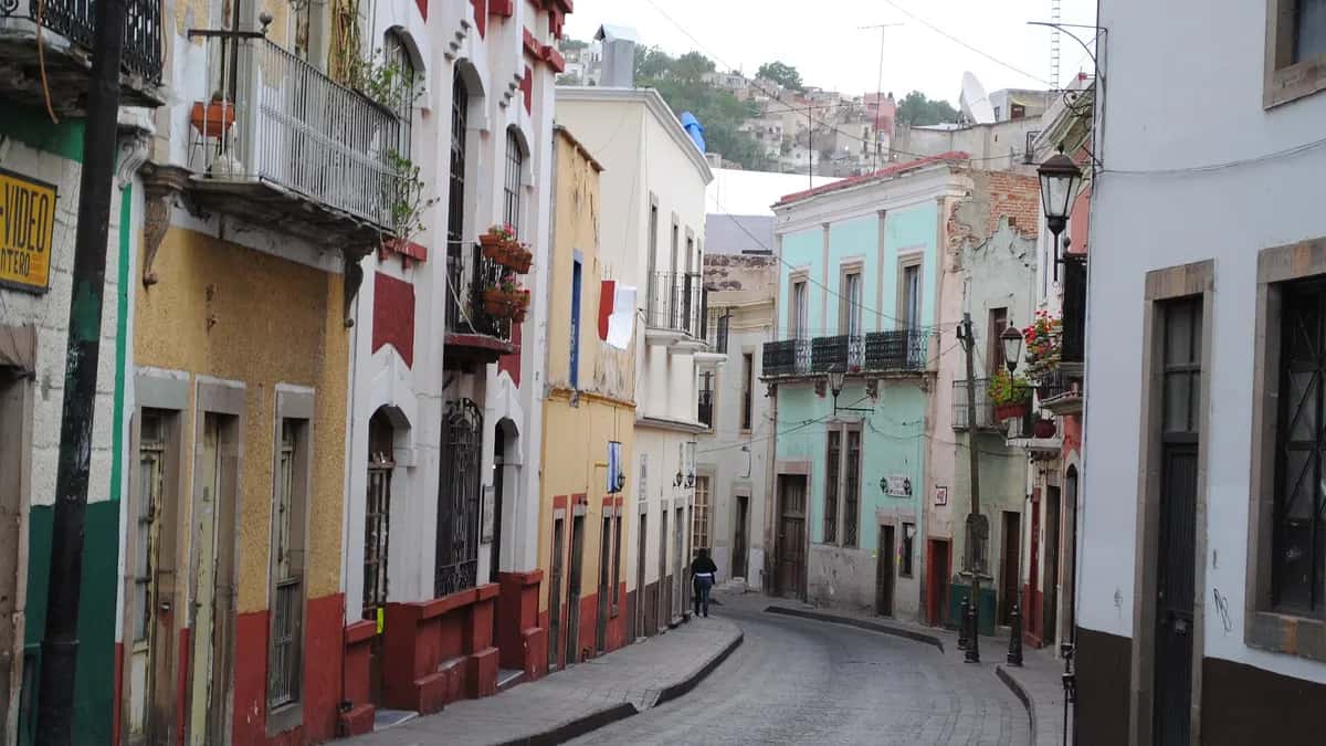 Rua do centro histórico de Guanajuato