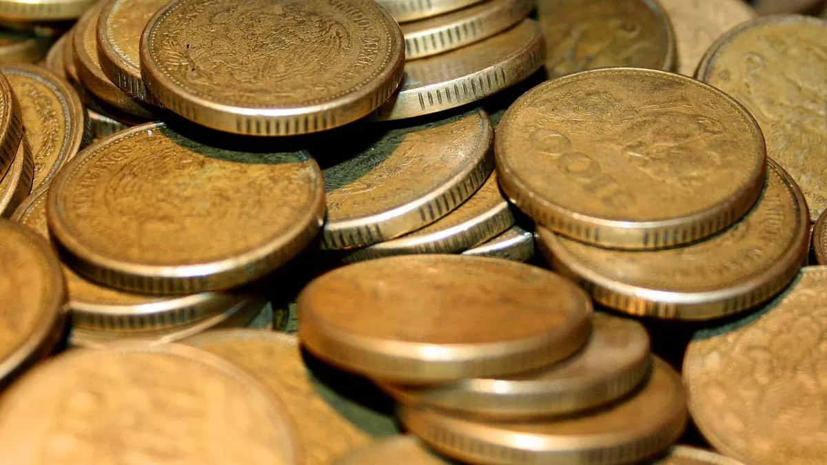 Mexican peso bills and coins