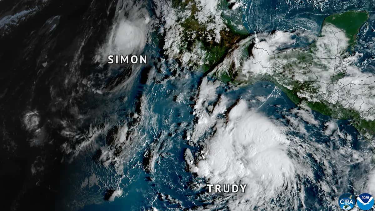 Hurricane Trudy: track, warnings and rainfall in Michoacán, Colima and Jalisco