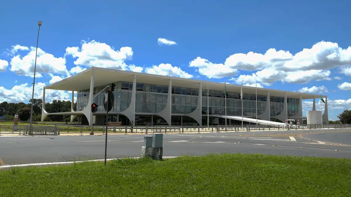 Facade of the Planalto Palace in Brasília