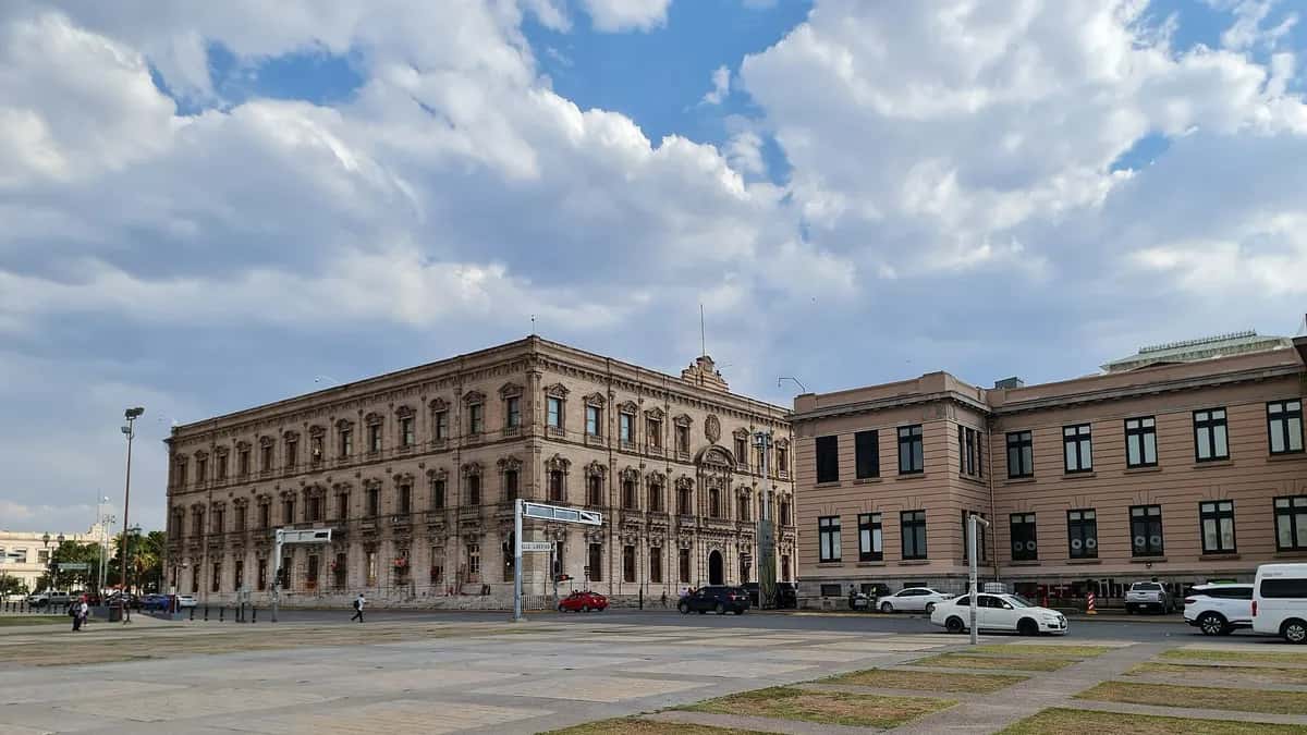 Street in the historic center of the city of Chihuahua