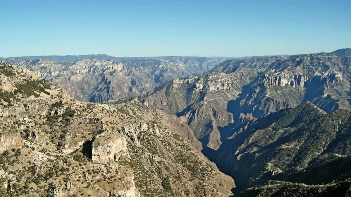 View of the Copper Canyon in Chihuahua's Sierra Tarahumara