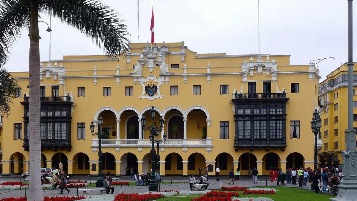 Lima Municipal Palace on the Plaza Mayor