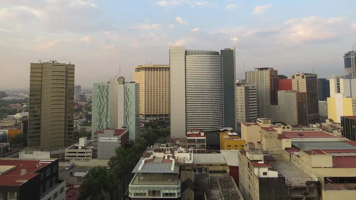 Vista do Paseo de la Reforma, na Cidade do México