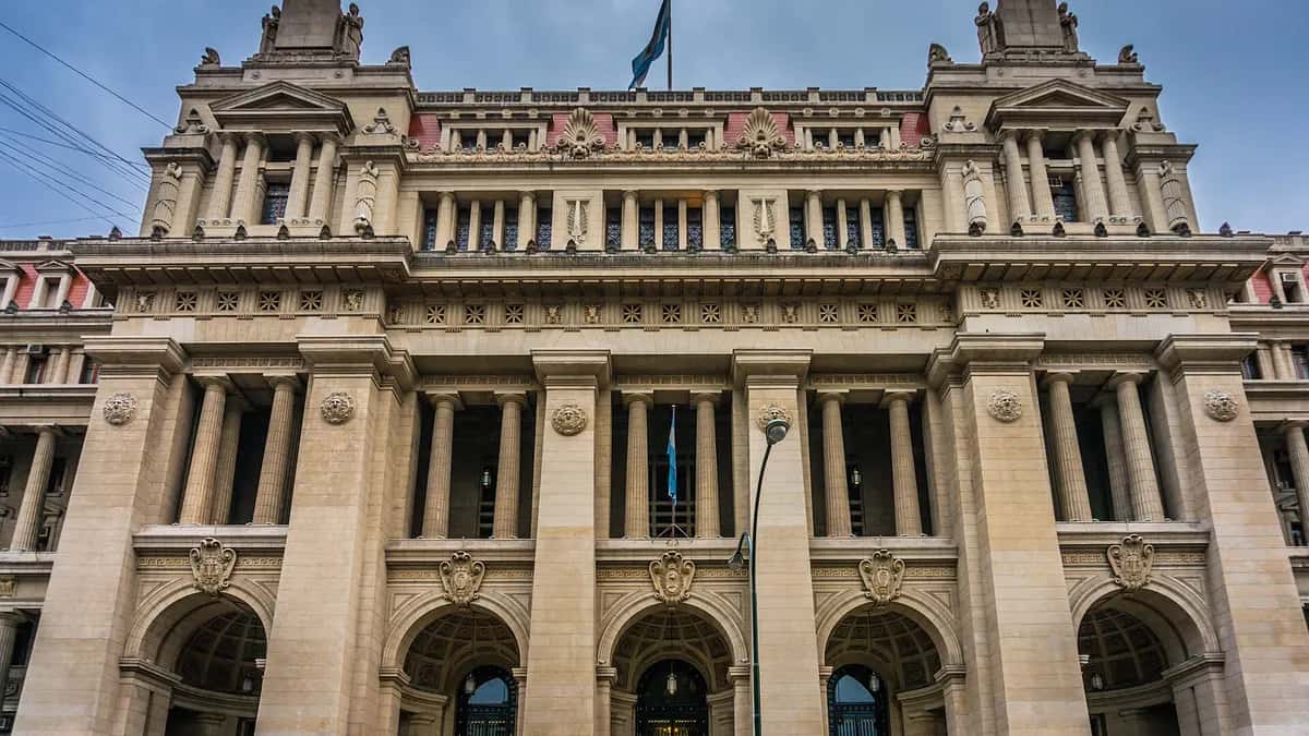 Facade of the Palace of Justice in Buenos Aires