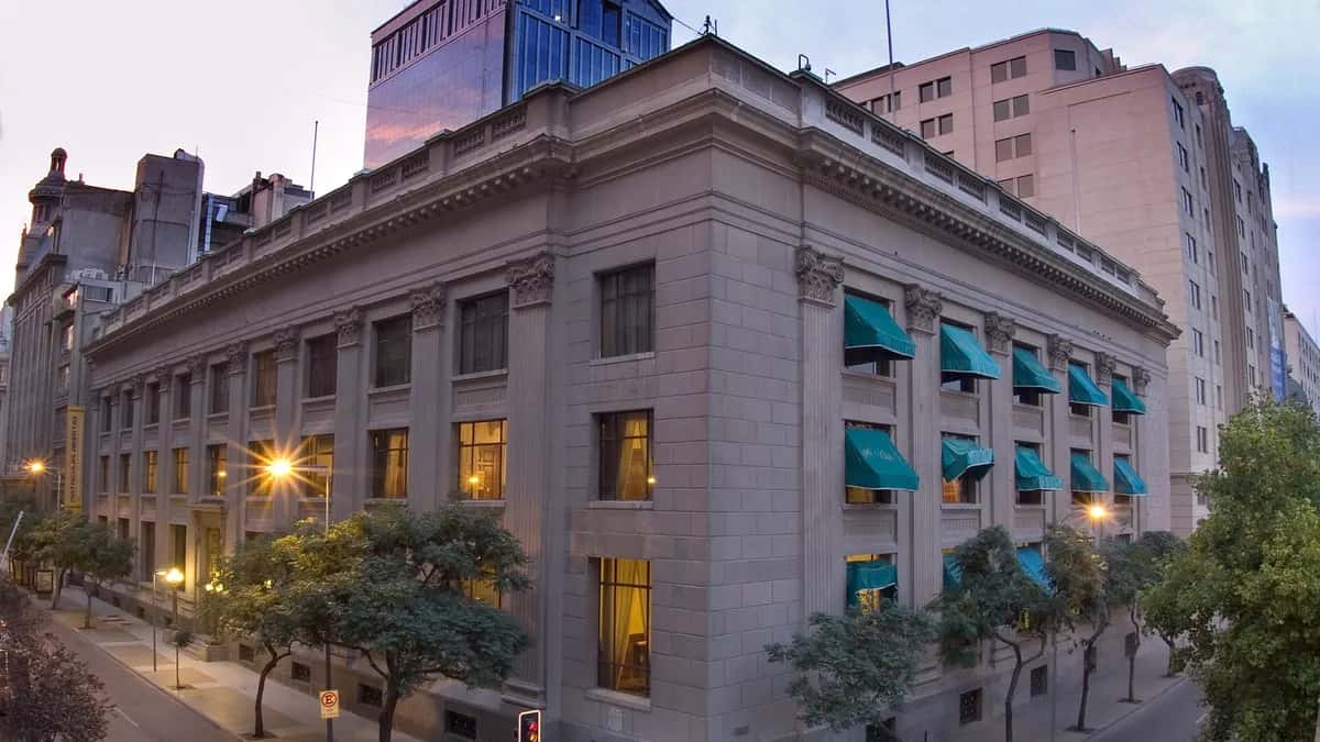 Central Bank of Chile building on Agustinas street, Santiago