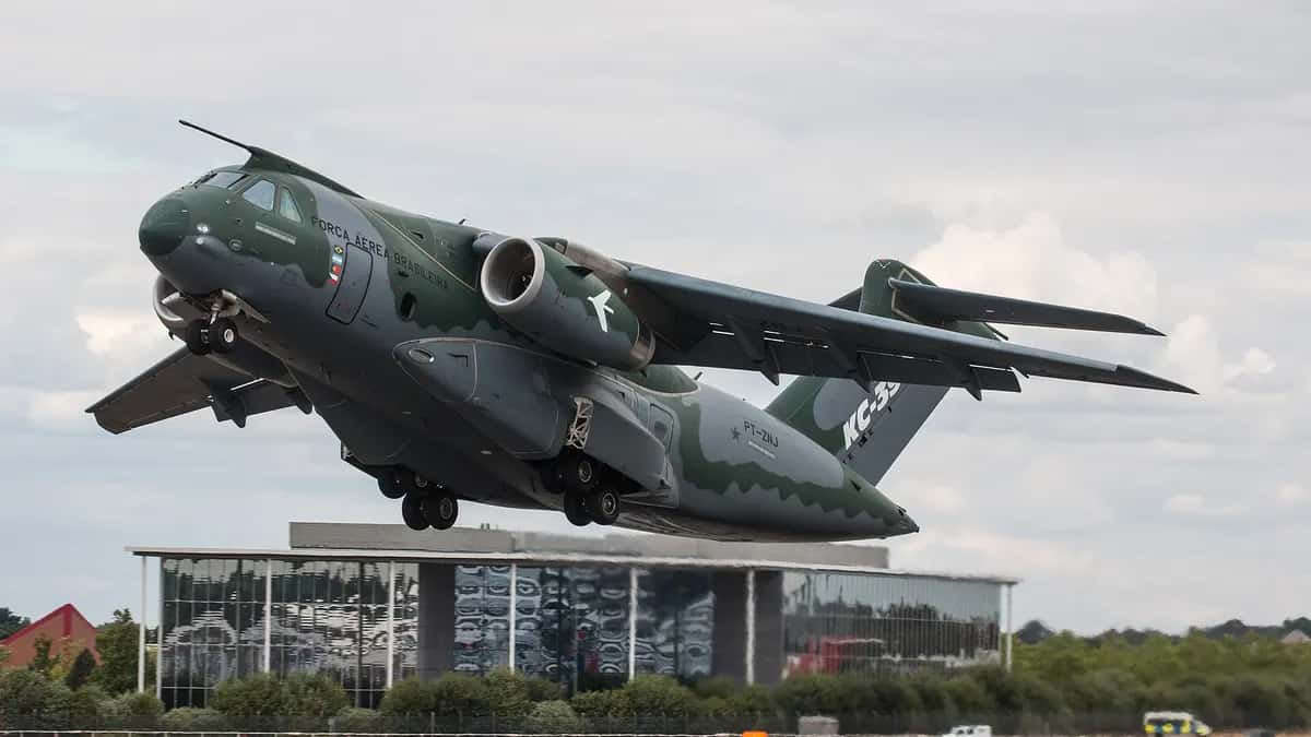 Brazilian Air Force Embraer KC-390 transport aircraft