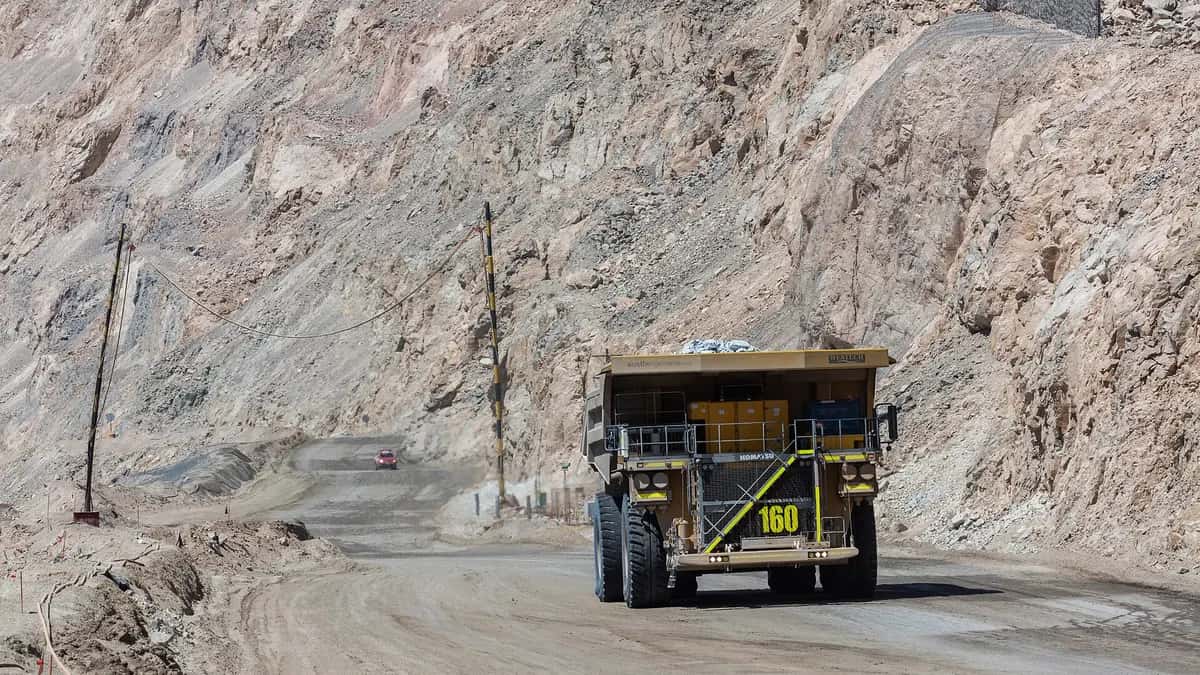 Heavy-haul mining truck at the Chuquicamata mine