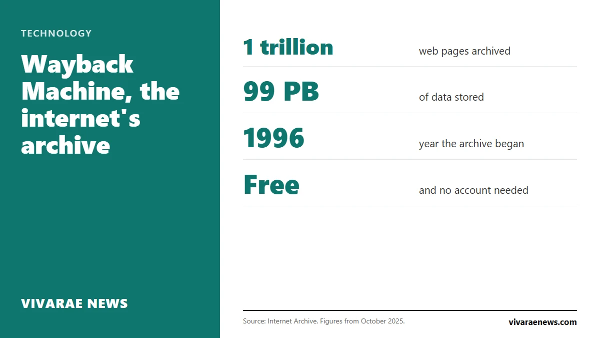 The Wayback Machine is the internet's archive: it stores more than a trillion web pages and lets you see what a site looked like years ago. How to use it, how to save a page and what it is for.